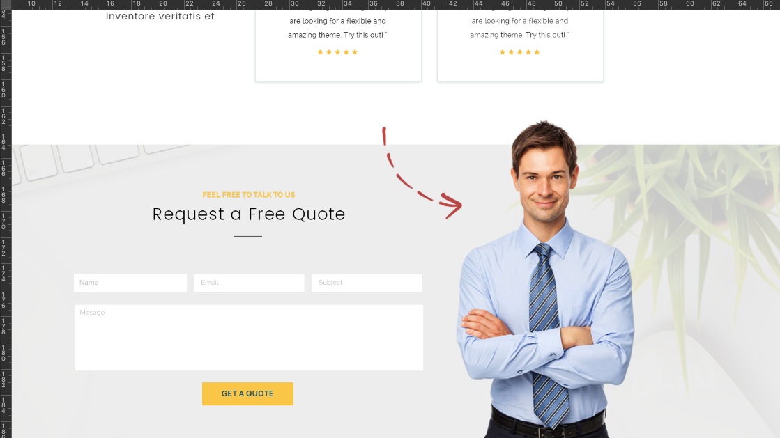 FREE Corporate Website PSD Templates- Remove Background