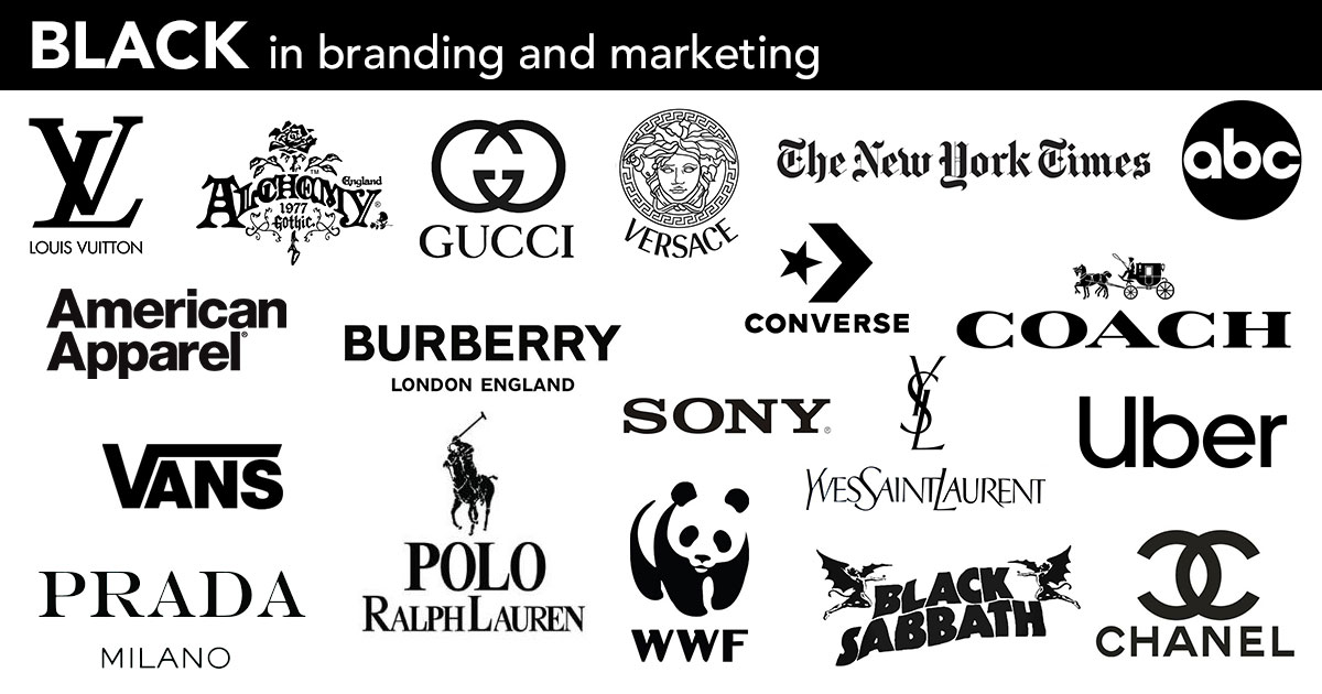 black background - branding