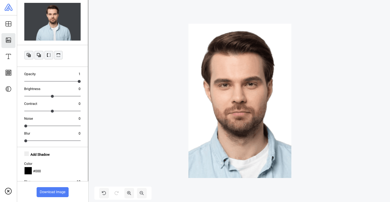 removal.ai passport picture editor